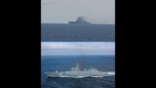 Russian Frigate Admiral Gorshkov Possibly On Fire! Near Port of Tartus