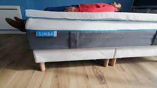 Test et avis surmatelas Simba : test amortissement surmatelas