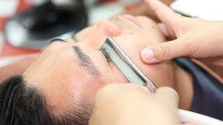 💈ASMR | Would anyone really watch the whole shave! 🪒Shoulder and neck head massage