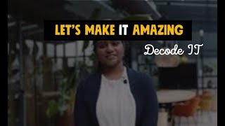 Decode IT with Chithra  | Jumbo Tech Campus