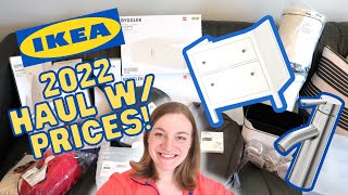 IKEA HAUL WITH PRICES 2022! FURNITURE, BATHROOM ITEMS, STORAGE AND MORE!! SHOP WITH ME AT IKEA!