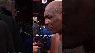 MIKE TYSON SAYS THIS AFTER HIS MATCH WITH JAKE PAUL #jakepaul #miketysonjakepaul #miketyson #duet