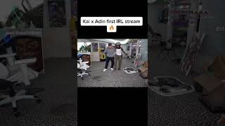 KAI CENAT AND ADIN ROSS FIRST IRL STREAM (FUNNY MOMENTS) #shorts