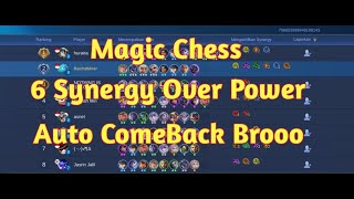 MAGIC CHESS | 6 SYNERGY HERO | COMBO OVER POWER | FIGHTER SYNERGI LAGI OP |