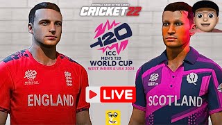 England VS Scotland T20 World Cup 2024 MATCH  - Cricket 24 Live Gameplay- Y'z GamerZ