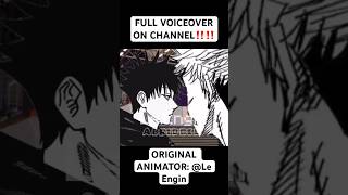 ORIGINAL ANIMATOR: @LeEngin_ ​⁠ FULL VOICEOVER ON CHANNEL‼️‼️ #jujutsukaisen #anime #jjk