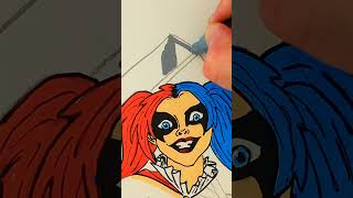 Drawing Harley Quinn with Posca Markers