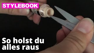 Make-Up-Reste aus dem Fläschchen holen | Lifehack | STYLEBOOK