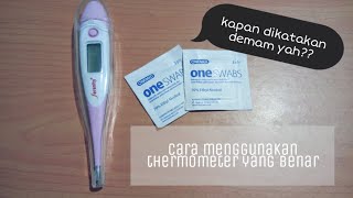 Cara menggunakan thermometer digital