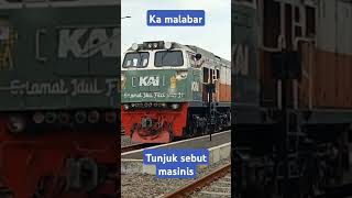 tunjuk sebut masinis kereta api malabar