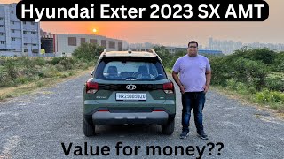 Hyundai Exter 2023 | Micro SUV | SX AMT | Value for money variant? | 6 Airbags | Feature Loaded |