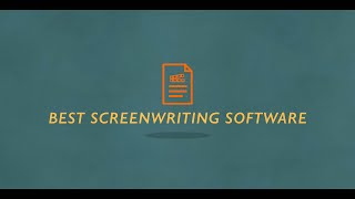 What's the best screenwriting software?