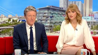 BBC Breakfast's Charlie Stayt and Rachel Burden stop air to announce 'breaking news'