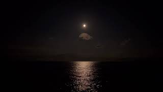 Sounds of the Sea at Night Under the Moon. Sea Noises for Quick Falling Asleep