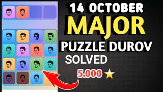 MAJOR PUZZLE DUROV SOLVED TODAY 14 OCTOBER l MAJOR DAILY COMBO CARDS 14 OCTOBER | MAJOR PUZZLE