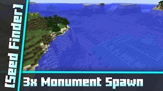 3x Ocean Monument at Spawn - All biomes around [Seed Finder] 066