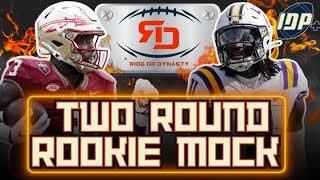 Exciting 2-Round Dynasty Rookie Mock Draft: Expert Picks & Strategies