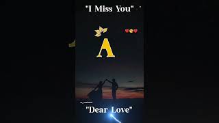 A Letter Name Status ❤️‍🩹 Trending Name Art Video 📷 WhatsApp Status 🎁#shorts #lovestatus #love