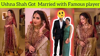 Ushna Shah Got Married with Famous Player #ushnashah #trendingvideo #wedding #nikah