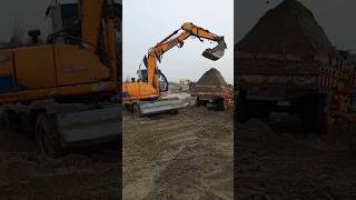 Excavator working in river water#samsung excavator#viral#shirts