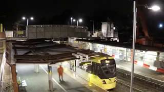 Crumpsall footbridge removal by MPT