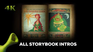 [4K] All Shrek Storybook Intros & Endings.