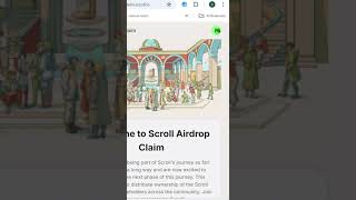 Scroll Airdrop Claim | How to Claim Scroll airdrop | Scroll Airdrop checker #Shorts #scrollairdrop