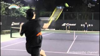 Lee Min Ho 이민호 PART 4 Playing tennis with his staff in Beijing 2013