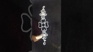 Simple🌺Side Design for Beginners#shorts #ytshorts #trending #youtubeshorts #rangoli #dailyrangoli