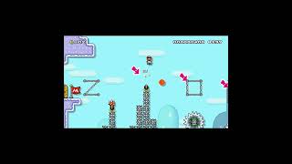 Snowy platforming S02E03 by vinlevi #shorts 🍄Super Mario Maker 2 ✹Switch✹ No Commentary #cxa