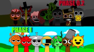 Incredibox Sprunki PHASE 0 2 vs PHASE 1 New Characters Mode