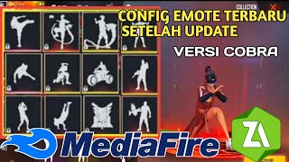 Config Emote FF Setelah Update Versi Cobra keren, Scar Megalodon, captain booyah, ak draco