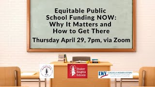 Equitable Public School Funding NOW in Ohio: Why It Matters and How to Get There - April 28, 2021