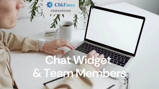 Chat Widget + Add Team Members