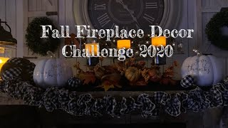 #fallfireplace2020 Fall Fireplace Decor Challenge 2020