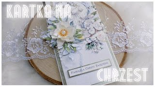 Kartka na Chrzest Święty/Olga Bielska-elementy do wycinania/TUTORIAL - scrapbooking!!!