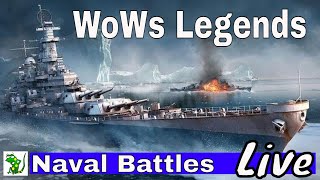 Naval Battles Live- WoWs Legends  - Divisions & Count Ins Fun - Live