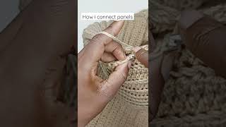 How i connect my crochet pieces together😉 #crochet