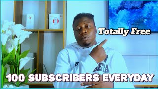 How To Get 100 Subscribers EVERYDAY On YouTube