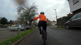 Faction Cycling Collective Kent cycling around Rochester Castle and The Isle Of Grain