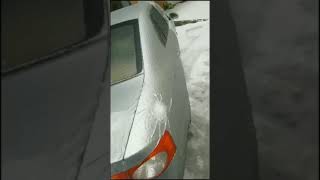 BREAKING A ICE CAR | SATISFYING VIDEO 😍 #shorts #satisfying