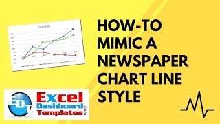 How-to Mimic a Newspaper Chart Line Style in Excel