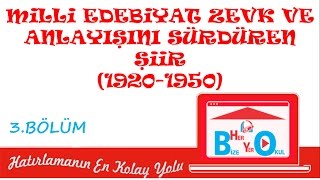 Cumhuriyet Dönemi Türk Edebiyatı - Milli Edebiyat Zevk ve Anlayışını Sürdürenler - Sanatçılar - 2