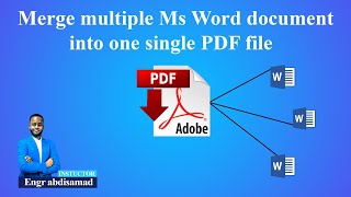 Barashada Ms Word  Merge Multiple Word Document into one single PDF file   ⁴ᴷ┇ Engr Abdisamad