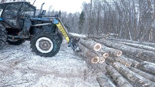 МТЗ 82.1 КУН на штабелевке.