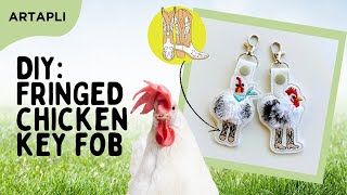 DIY: Cowboy Boots Fringed Chicken Eyelet and Key Fob Snap Tab