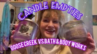 Bath and Body Works VS Goosecreek Empties Candle Review