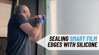 Sealing Window Film Edges with Silicone - Smart Film Installation