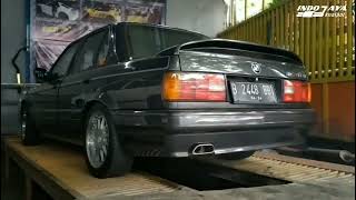 Custom performance exhaust system Indojaya Knalpot with Bmw E30 318i. Nice sound