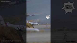 After Dangerous Landing, Runway Overrun #shorts #aviation #airport #mayday #atc